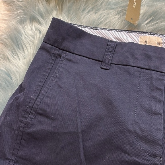 NWT J. Crew 5” Stretch Chino Shorts Navy Sz 2 - Picture 3 of 12